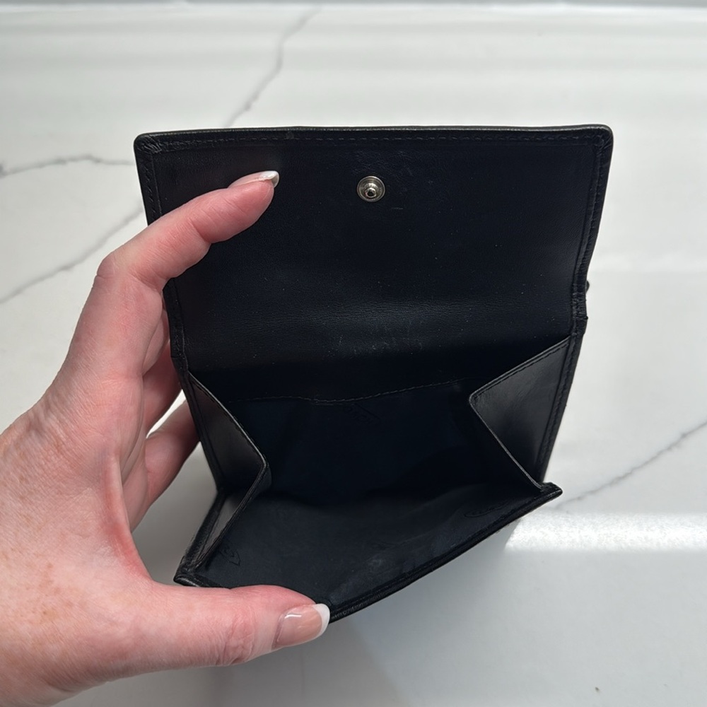 ♥️ FINAL PRICE ♥️ Coach Bifold Wallet In Signature Canvas - Black - Picture 5 of 6